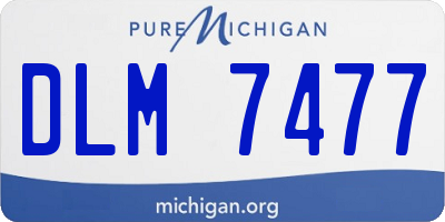 MI license plate DLM7477