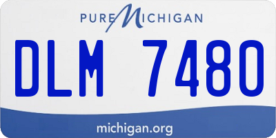 MI license plate DLM7480