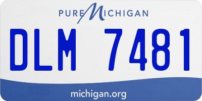 MI license plate DLM7481