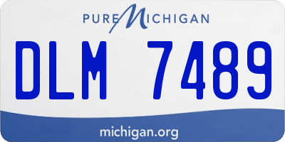 MI license plate DLM7489