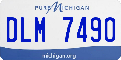 MI license plate DLM7490