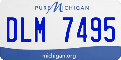 MI license plate DLM7495