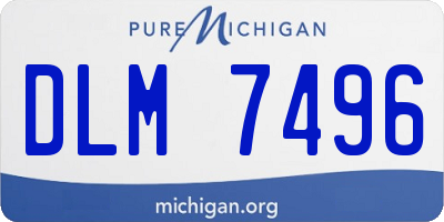 MI license plate DLM7496