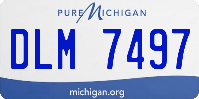 MI license plate DLM7497