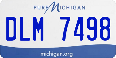 MI license plate DLM7498