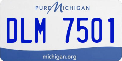 MI license plate DLM7501