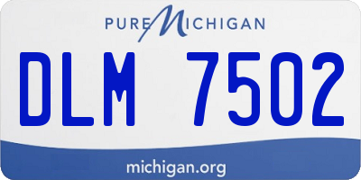 MI license plate DLM7502