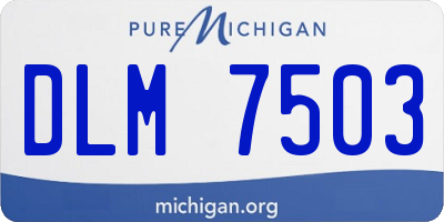MI license plate DLM7503