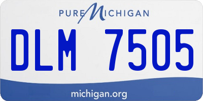 MI license plate DLM7505