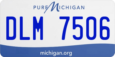 MI license plate DLM7506