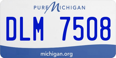 MI license plate DLM7508