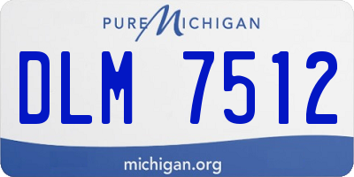 MI license plate DLM7512