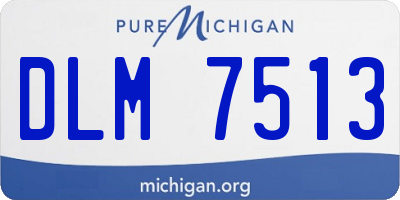 MI license plate DLM7513