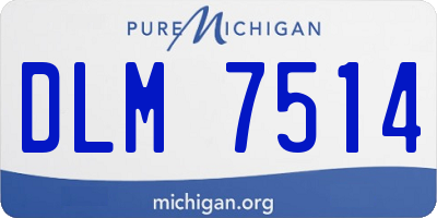 MI license plate DLM7514