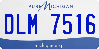 MI license plate DLM7516