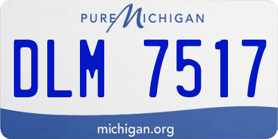 MI license plate DLM7517