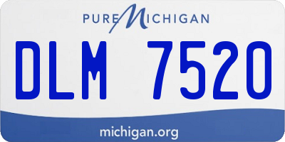 MI license plate DLM7520