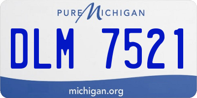 MI license plate DLM7521