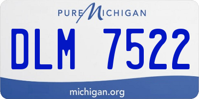 MI license plate DLM7522