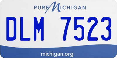 MI license plate DLM7523