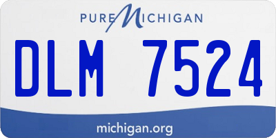 MI license plate DLM7524