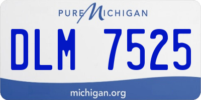 MI license plate DLM7525