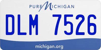 MI license plate DLM7526