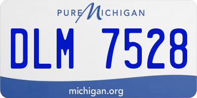 MI license plate DLM7528