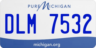 MI license plate DLM7532