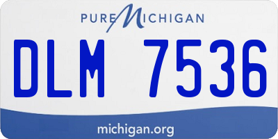 MI license plate DLM7536