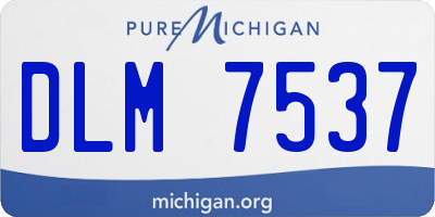 MI license plate DLM7537
