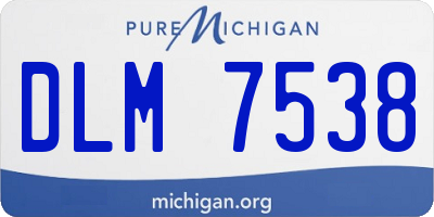 MI license plate DLM7538