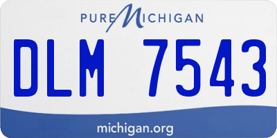 MI license plate DLM7543