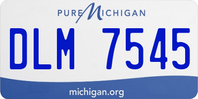 MI license plate DLM7545