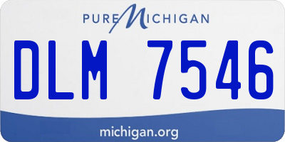 MI license plate DLM7546