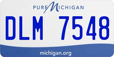 MI license plate DLM7548