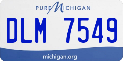 MI license plate DLM7549