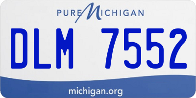 MI license plate DLM7552