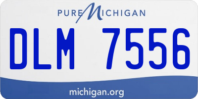 MI license plate DLM7556