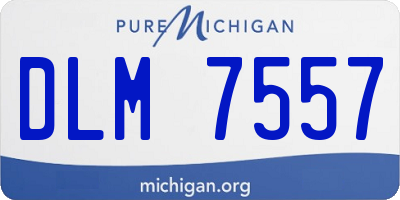 MI license plate DLM7557