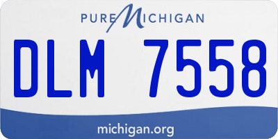 MI license plate DLM7558