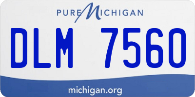 MI license plate DLM7560