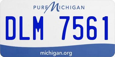 MI license plate DLM7561
