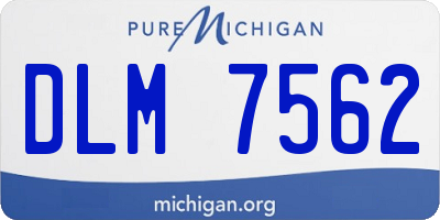 MI license plate DLM7562