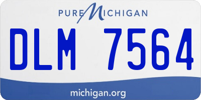 MI license plate DLM7564