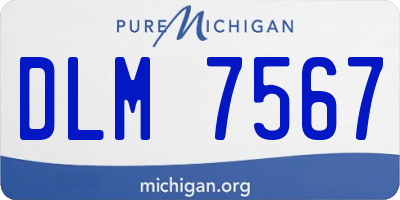MI license plate DLM7567