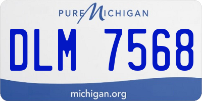 MI license plate DLM7568