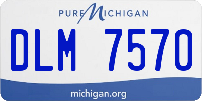 MI license plate DLM7570
