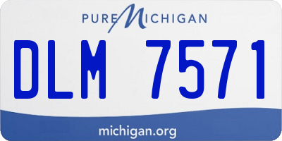 MI license plate DLM7571