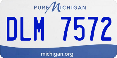 MI license plate DLM7572